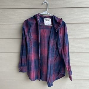 “Garage” Brand Hooded Flannel